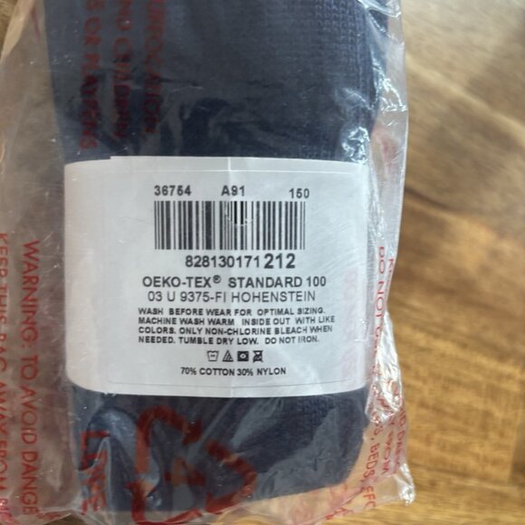 Hanna Andersson Girls Ankle Tights Blue Size 12 School Holiday Preppy Winter NEW - Picture 3 of 7